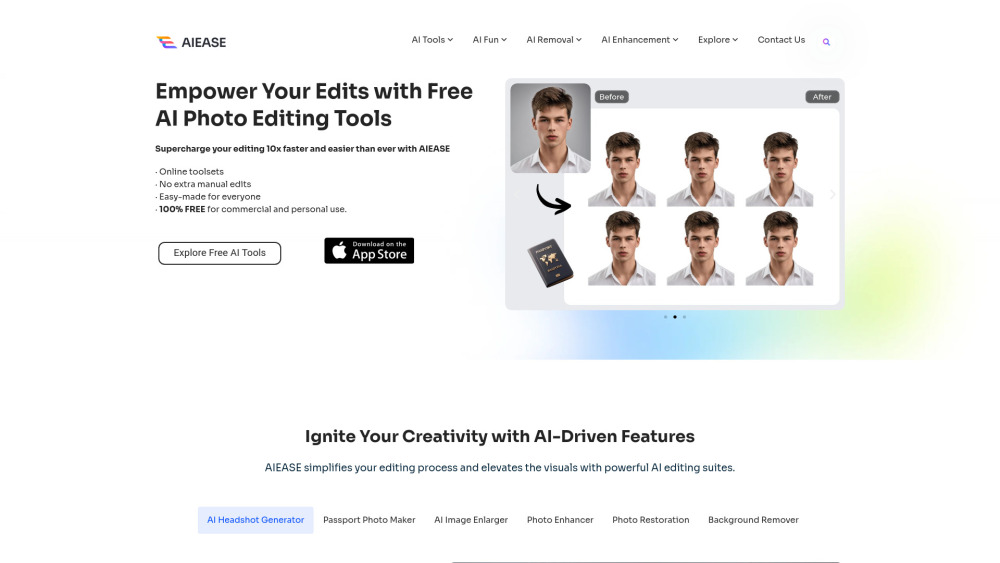 Meilleure alternative à AI Ease AI Photo Editor