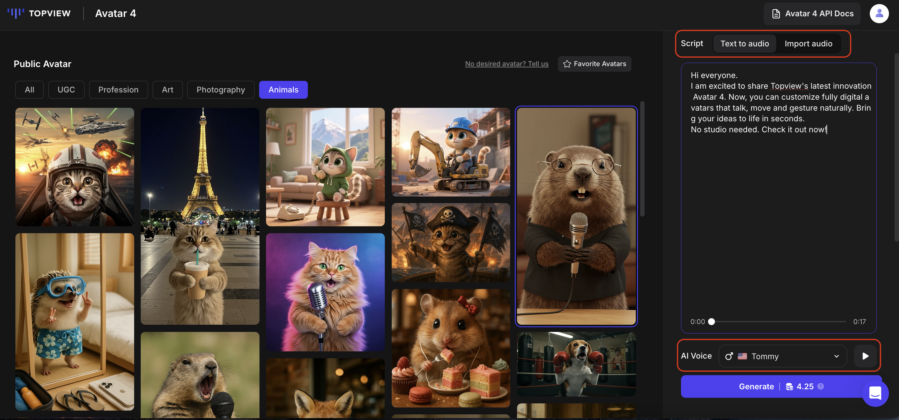 Script and Voiceover