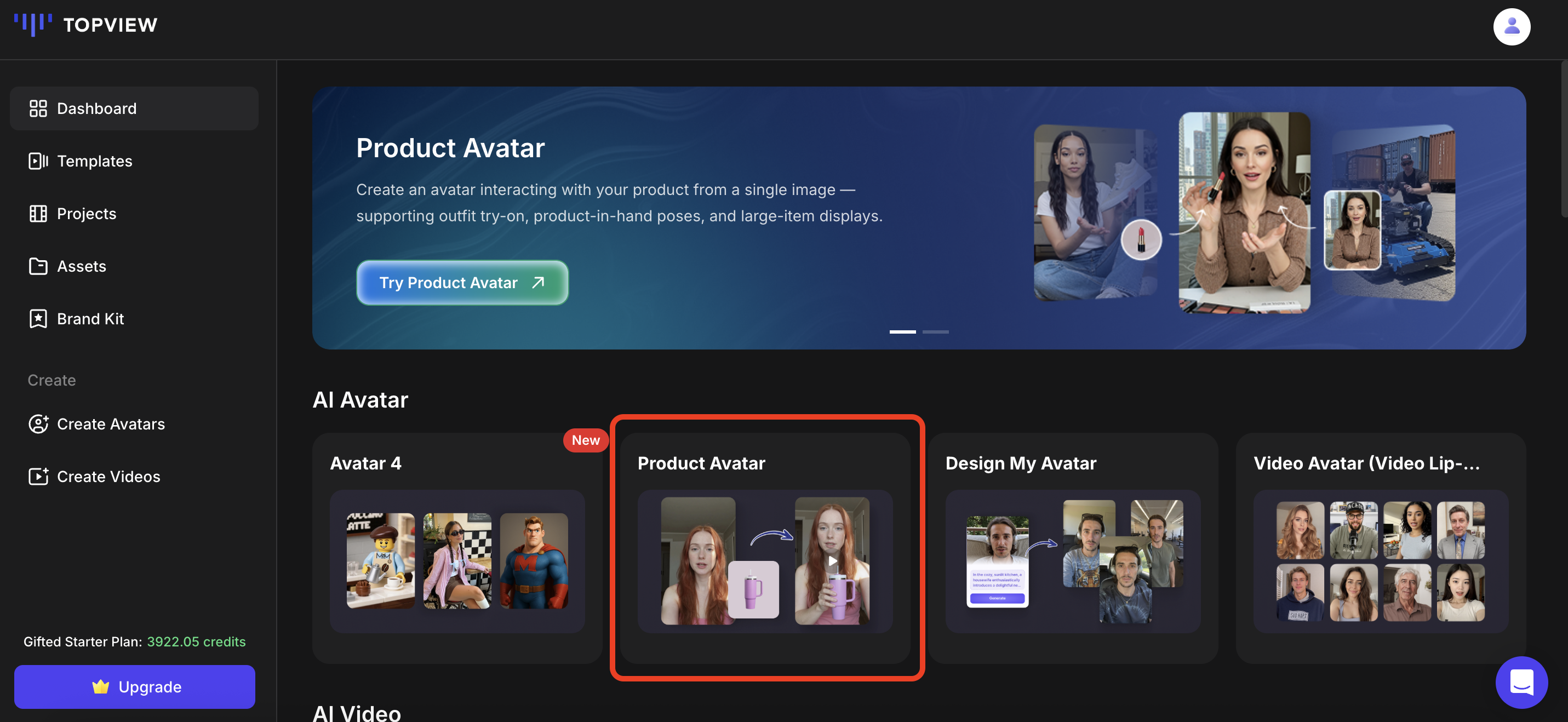 Product Avatar Interface