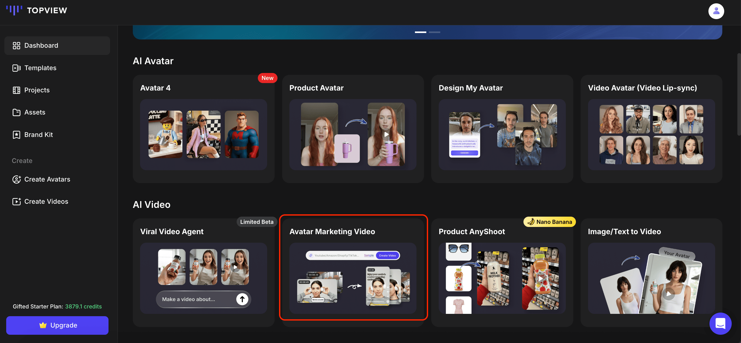 Avatar Marketing Video Interface