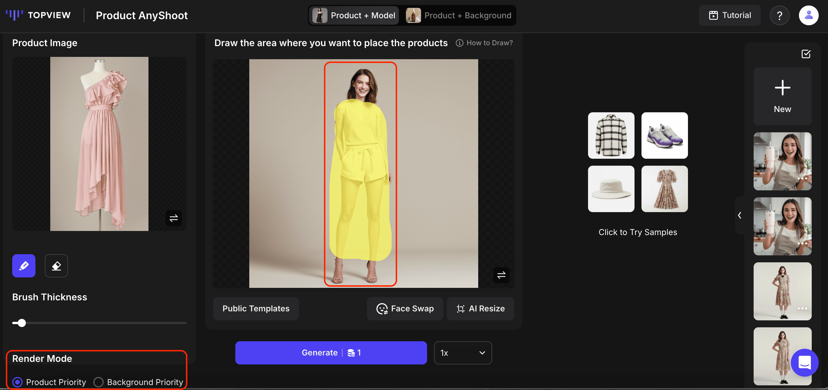 Render Mode Selection