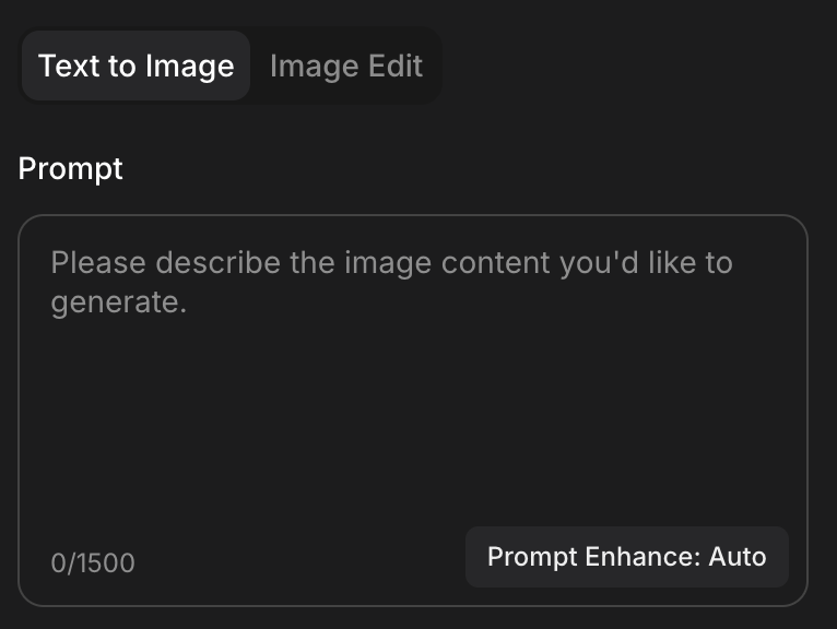 Text to Image Interface