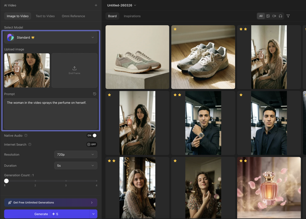 Image to Video Interface
