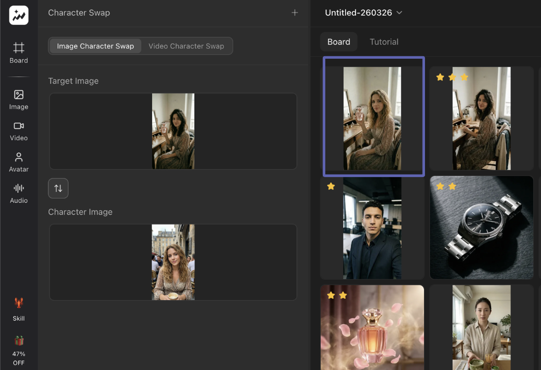 Image Character Swap