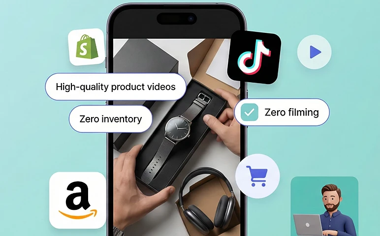 Dropshippers - Launch fast with high-quality product videos — zero inventory, zero filming. - AI UGC Video Generator Target Audience