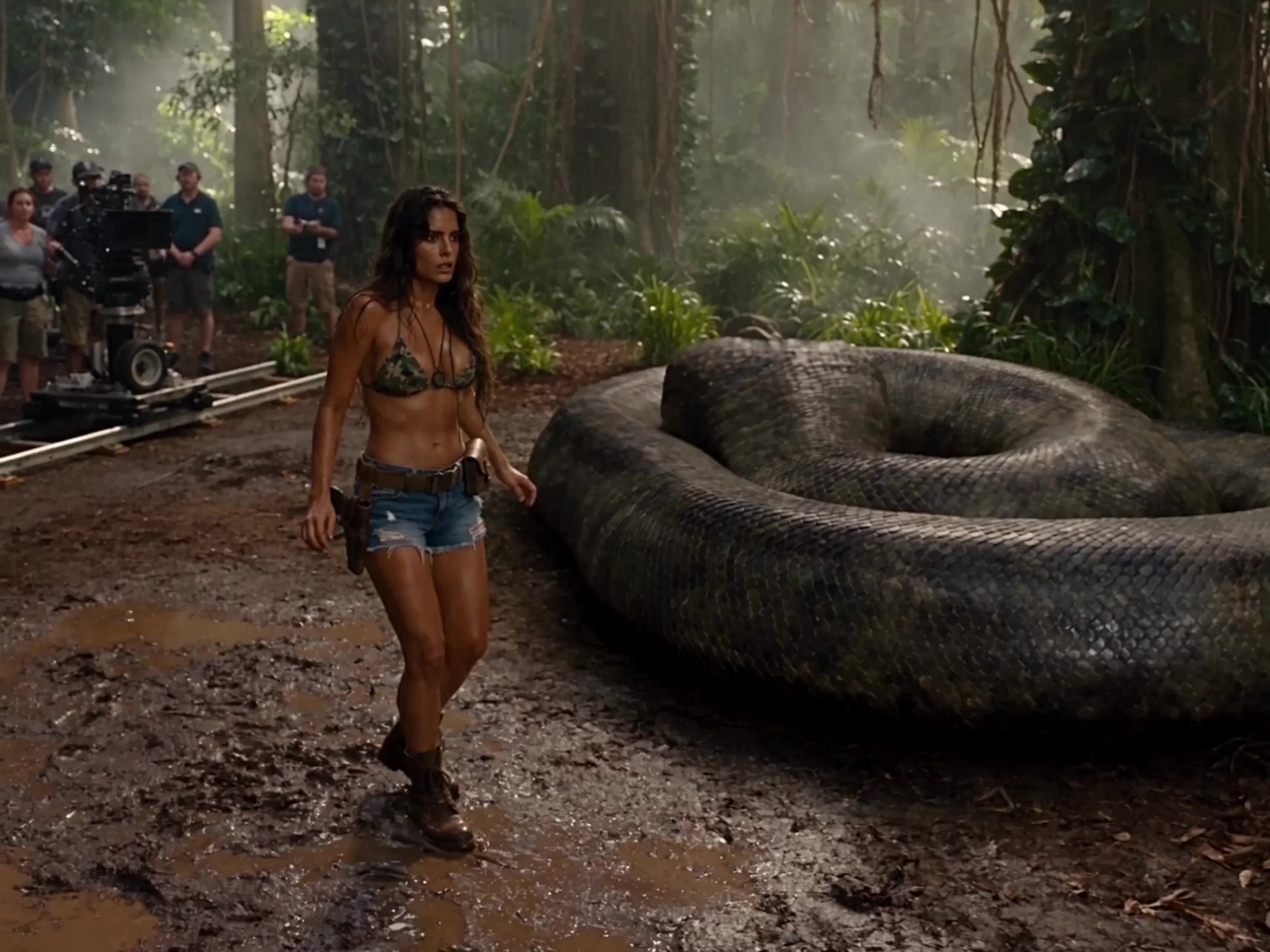 BTS: Giant Animatronic Snake Movie Set