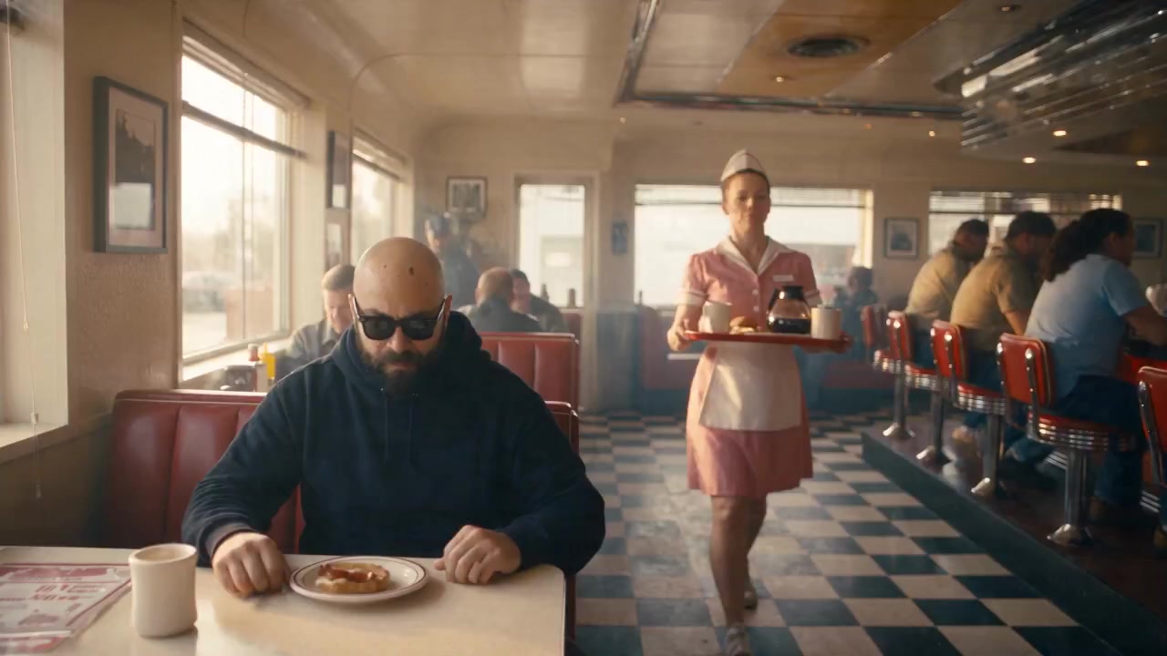 1990s Diner Time-Freeze Collision