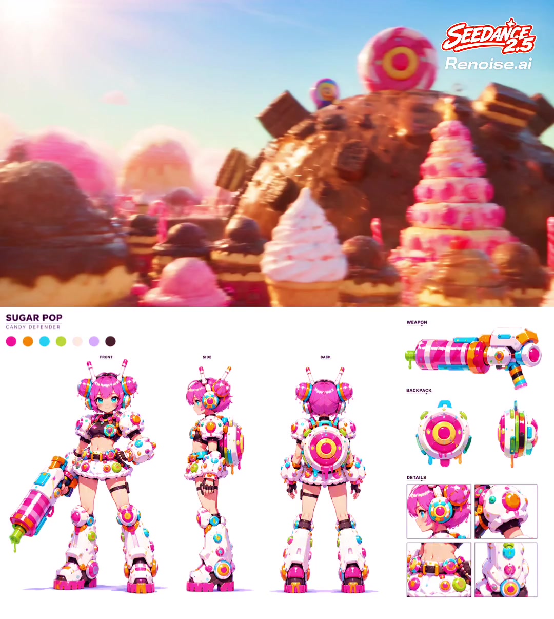 Sugar Pop: Candy Kingdom Mecha Transformation
